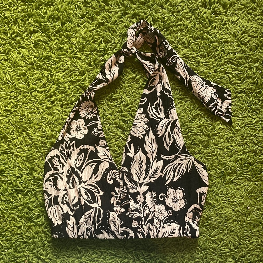 Zara Cropped Halter Top